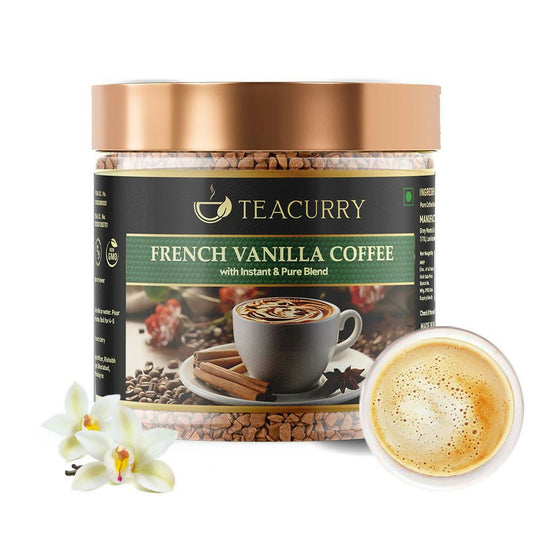 Buy Teacurry French Vanilla Instant Coffee Powder - Arabica Freeze Dried Coffee for Instant Hot & Cold Coffee from DrMediCart