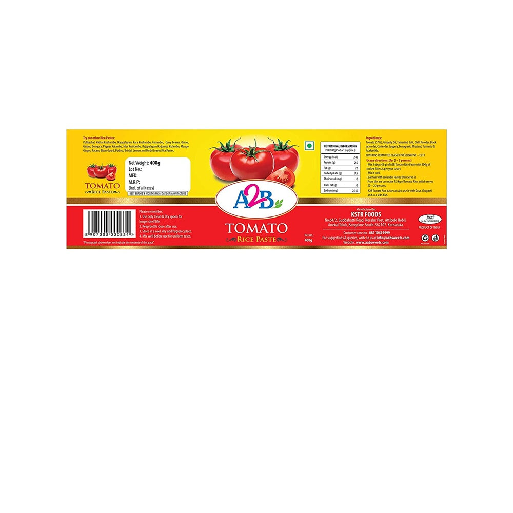 A2B - Adyar Ananda Bhavan Mango Ginger Rice Paste - Drmedicart