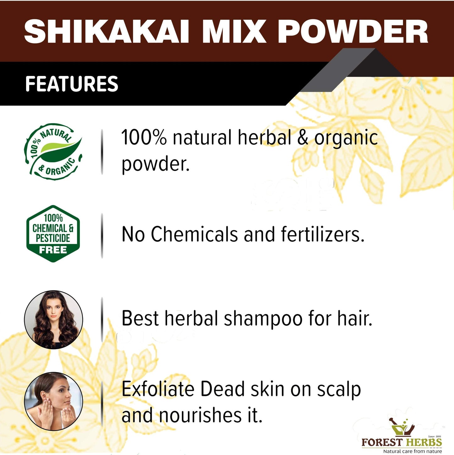 Forest Herbs Shikakai Mix Hair Care Powder