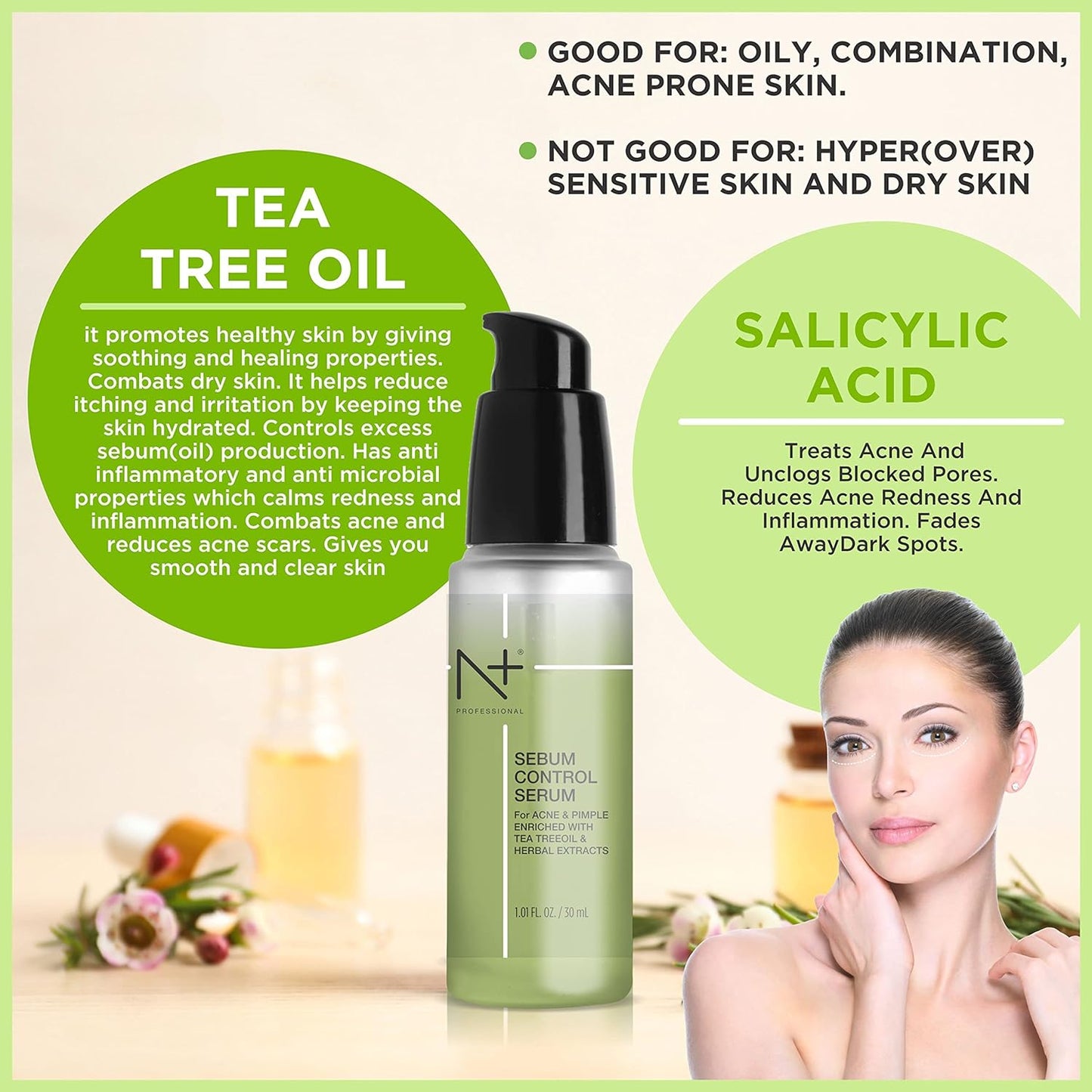 N Plus Professional Sebum Control Face Serum