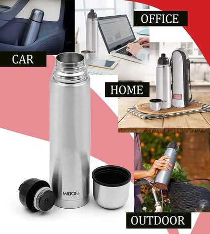 Milton Steel Hot & Cold Bottle, 1000 ml