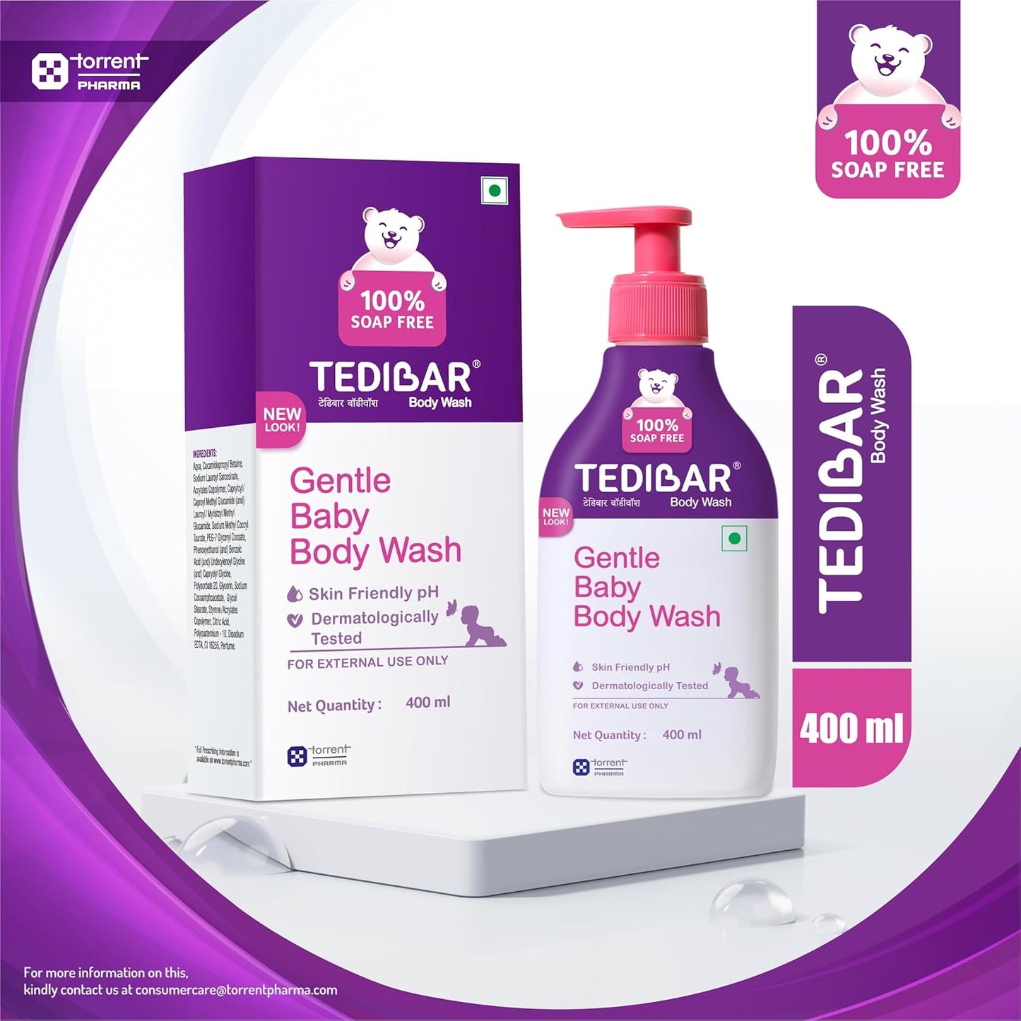 Tedibar Gentle Baby Body Wash For Prevents Dryness & Rashes