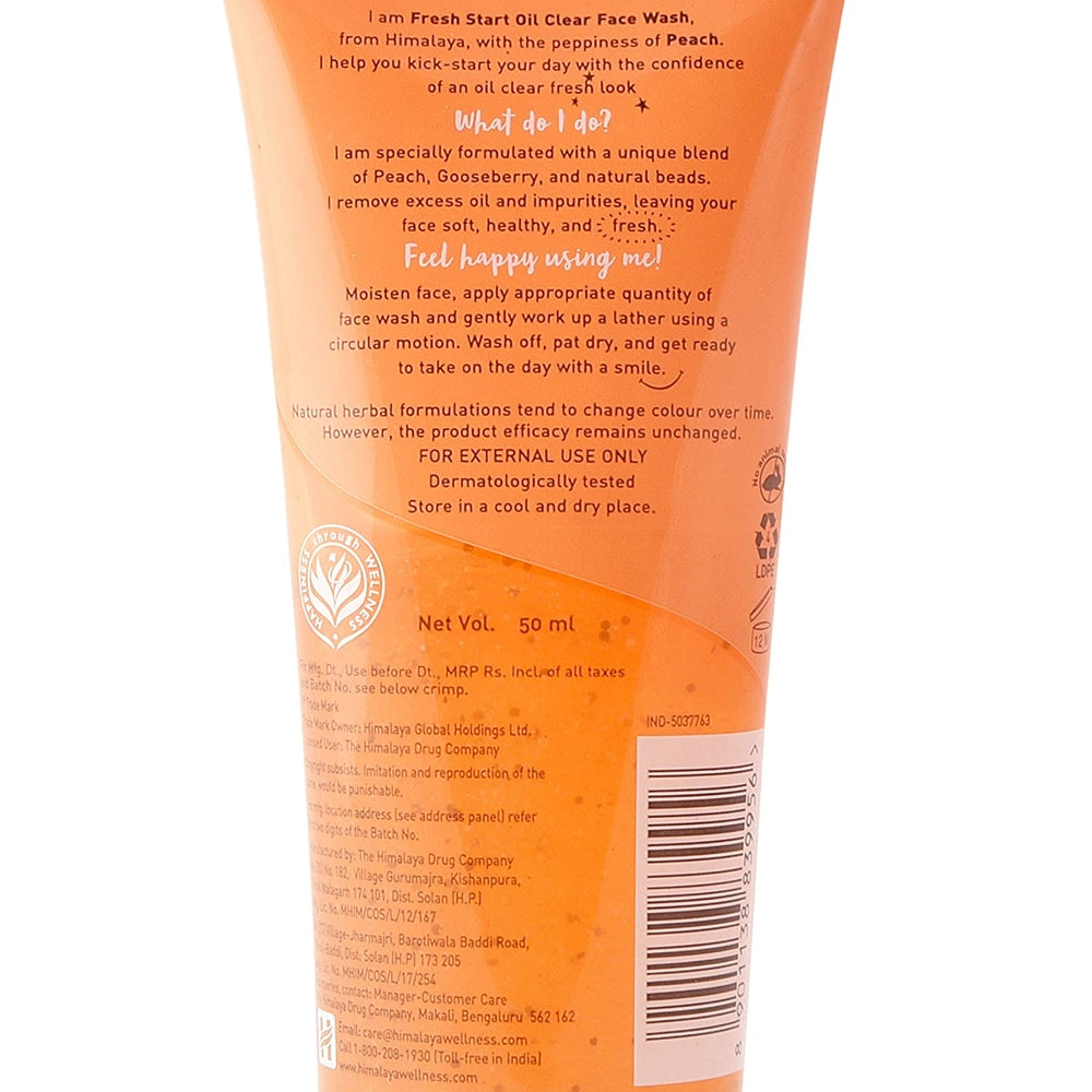 himalay fresh start oil clear peach face wash buy in usa
