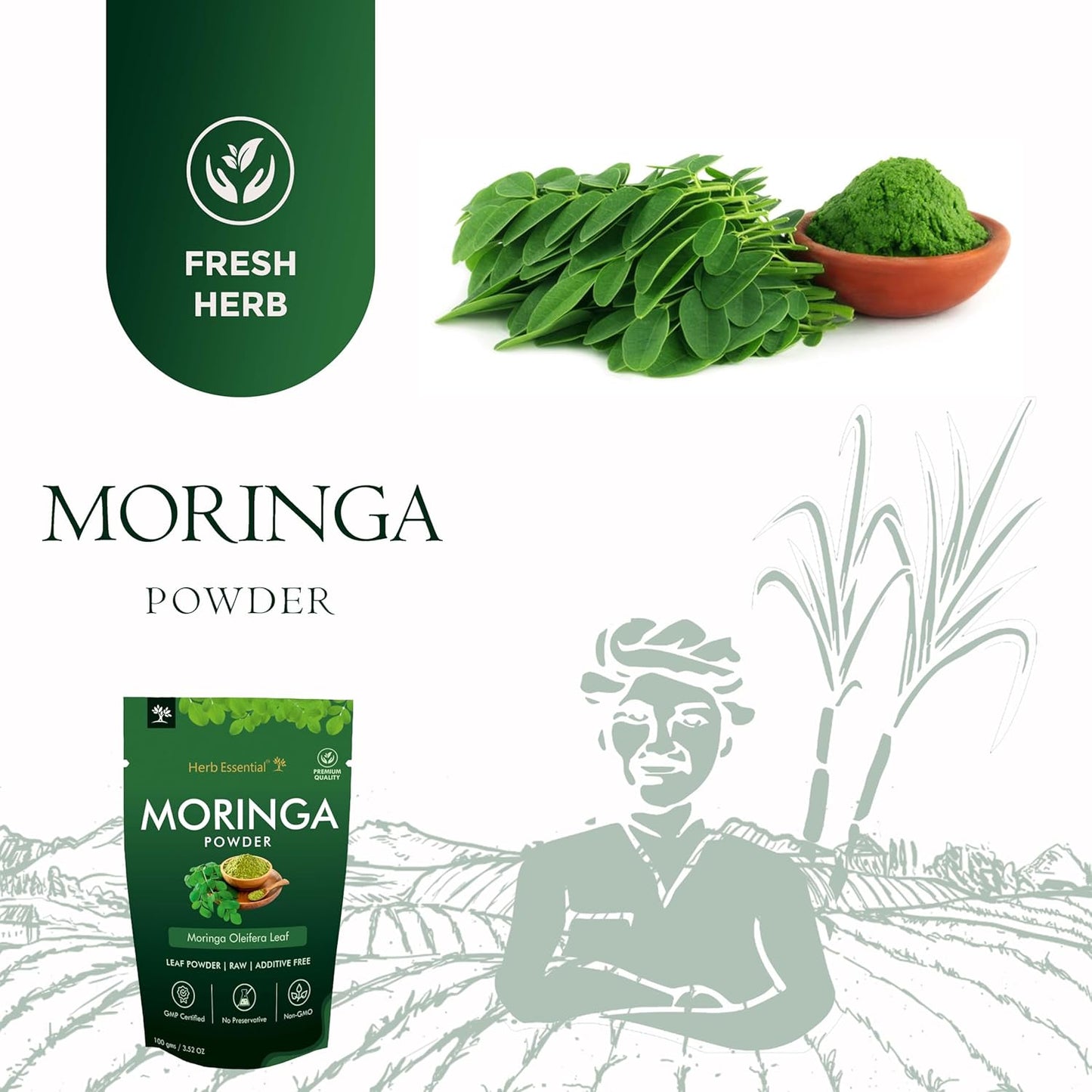 Herb Essential Moringa Powder