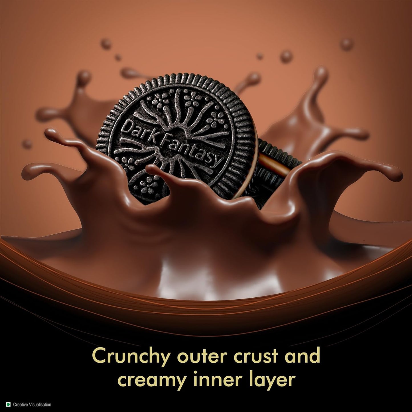 Sunfeast Dark Fantasy Sandwich Creme Dark Crunch With Choco Creme