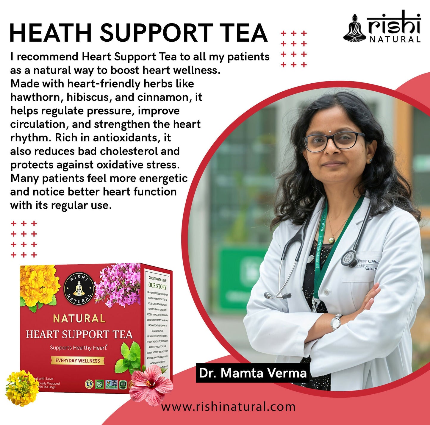 Rishi Natural Heart Support Herbal Tea