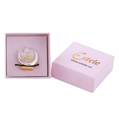 Estele Gold -Polished Spiritual 786 Chand Taara Idol for Home Decorative/ Car Dashboard