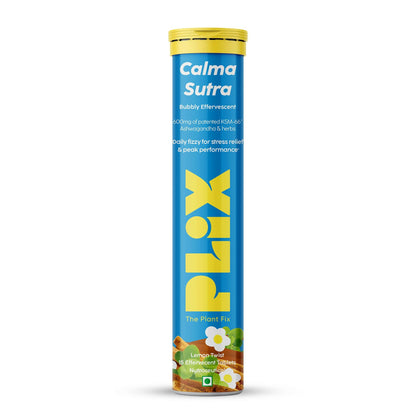 PLIX The Plant Fix Calma Sutra Ashwagandha Effervescent Tablets - Lemon Twist