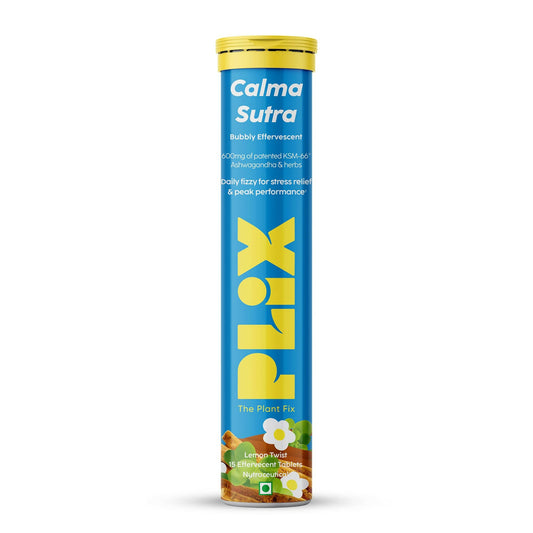 PLIX The Plant Fix Calma Sutra Ashwagandha Effervescent Tablets - Lemon Twist
