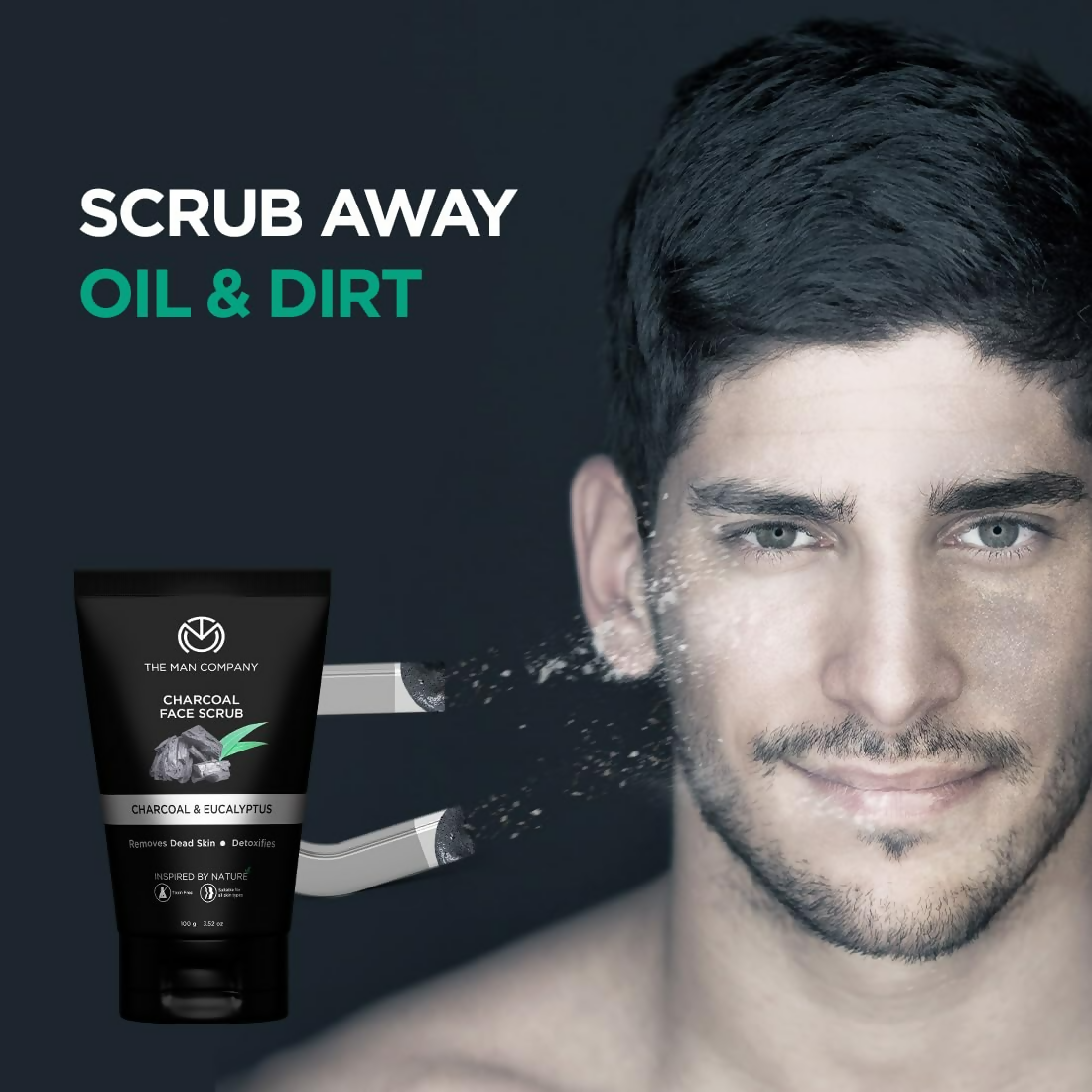 The Man Company Charcoal Tan Removal Face Scrub