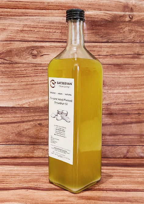 Satjeevan Organic Wood-Pressed Groundnut Oil