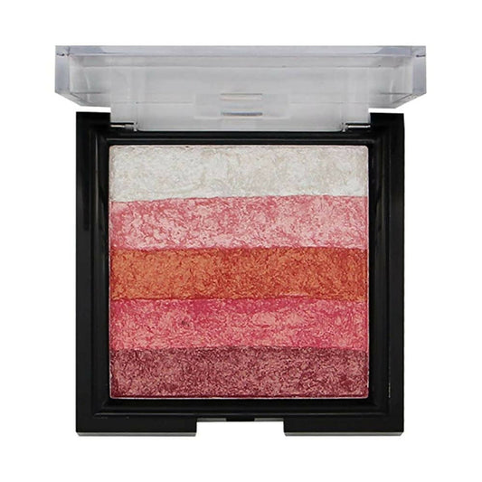 Fashion Colour Shimmer Brick & Blusher 2 in 1 Glow Bronzer Powder-Shade 01 (Medium To Fair)
