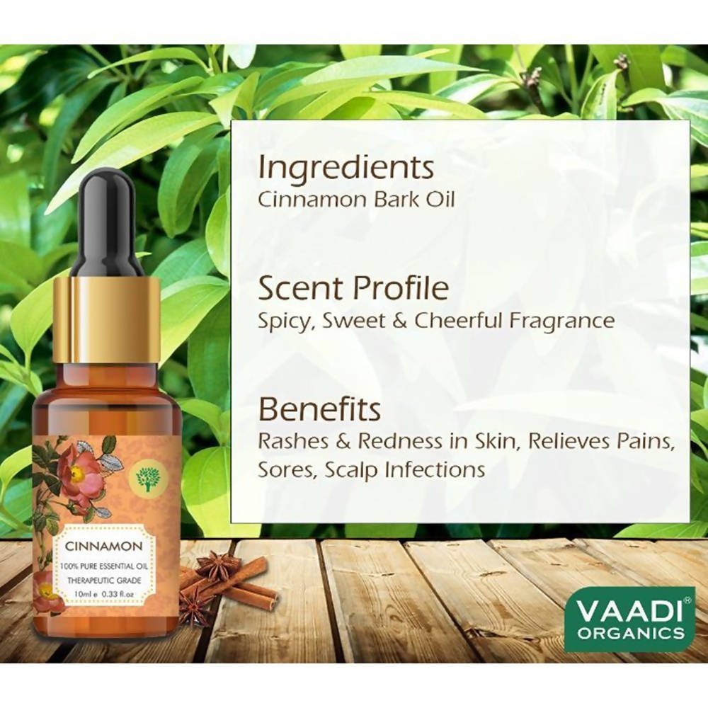 Vaadi Herbals Cinnamon 100% Pure Essential Oil Therapeutic Grade - Drmedicart