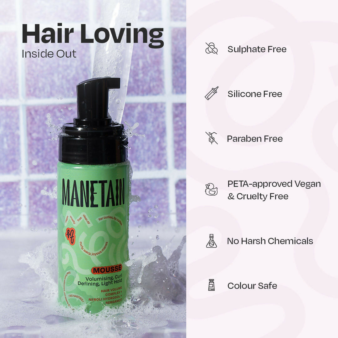 Manetain Hair Mousse for Dry and Frizzy Hair