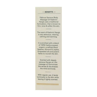 Februus Organics Kashmiri Nargis Body Oil - DrMediCart