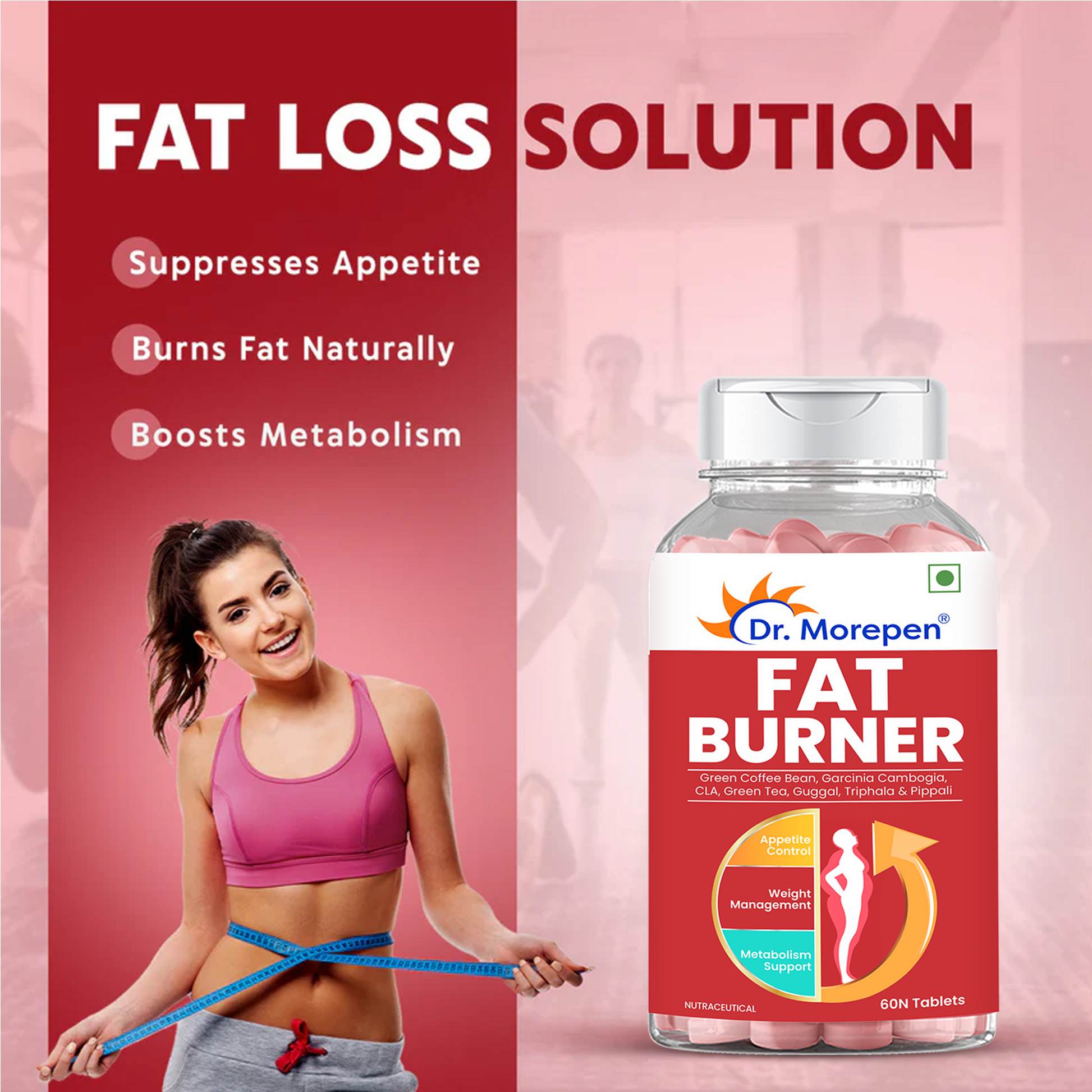 Dr. Morepen Biotin+ Advanced Tablets and Fat Burner Tablets Combo