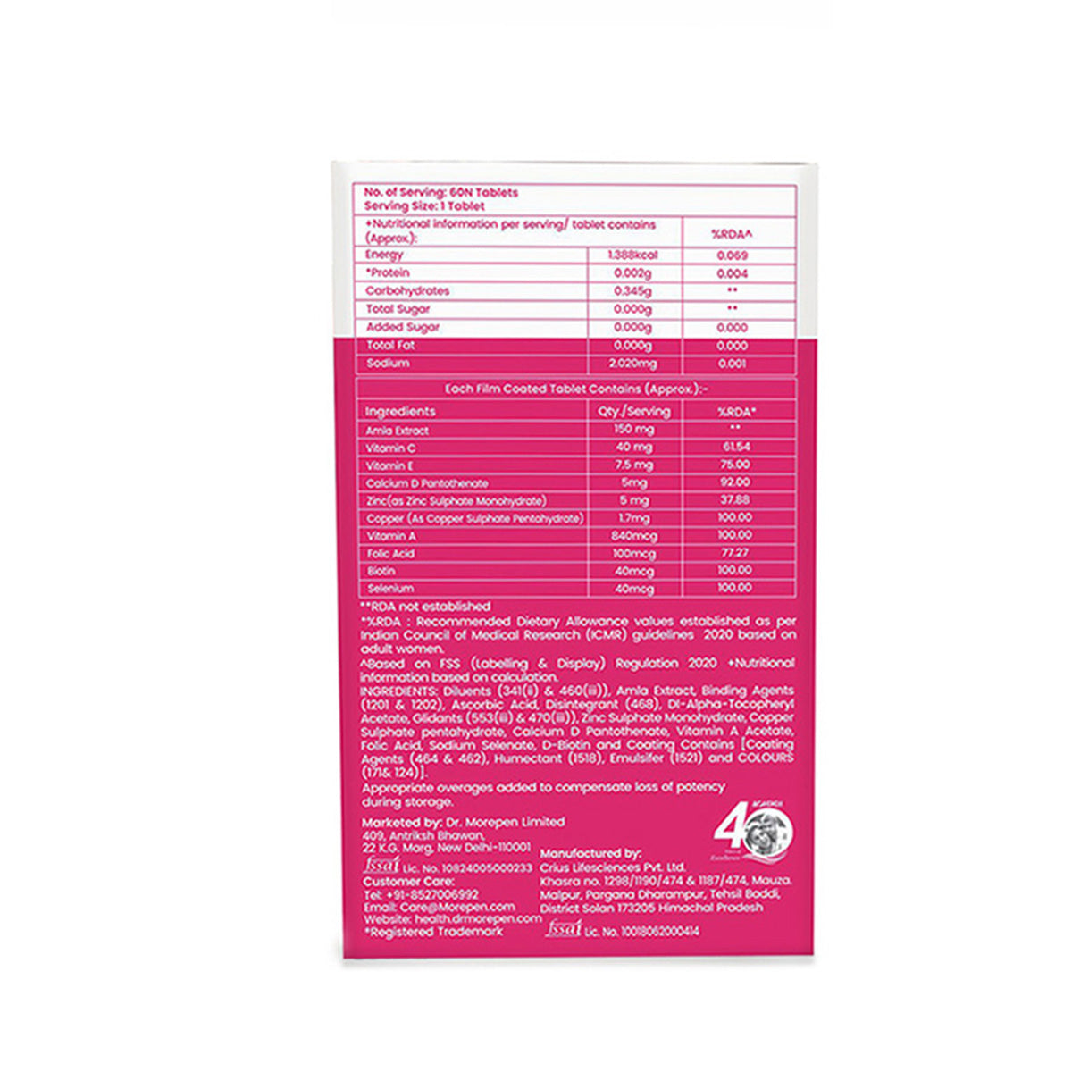 Dr. Morepen Biotin+ Advanced Tablets and Fat Burner Tablets Combo