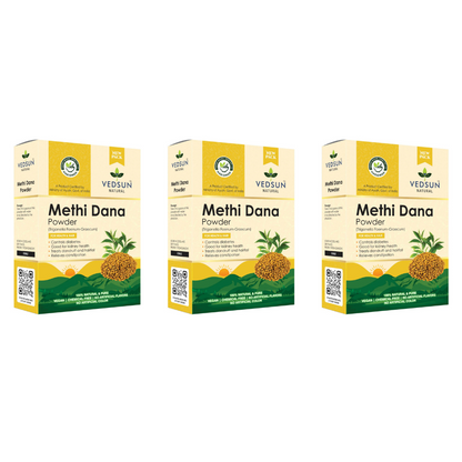 Vedsun Naturals Methi Dana Powder pure and organic for Hair Growth