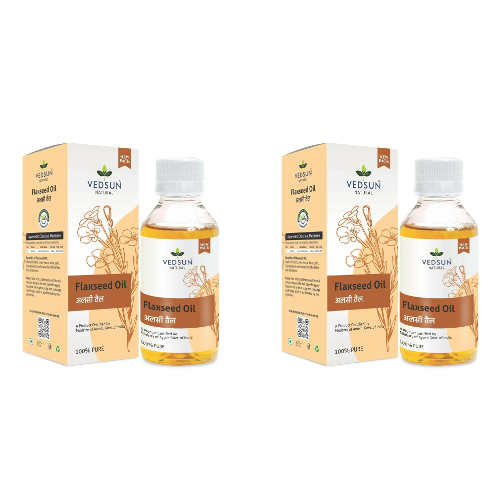 Vedsun Naturals Flax Seed Oil Alsi Ka Tel Pure Omega 3 Rich