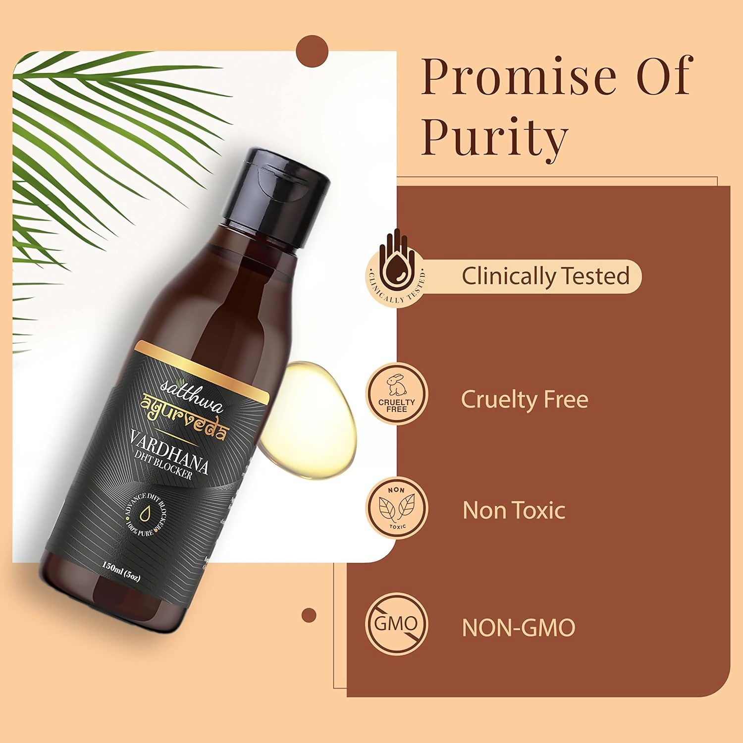 Satthwa Vardhana Hair Oil With Pumpkin Seed Oil & Saw Palmetto