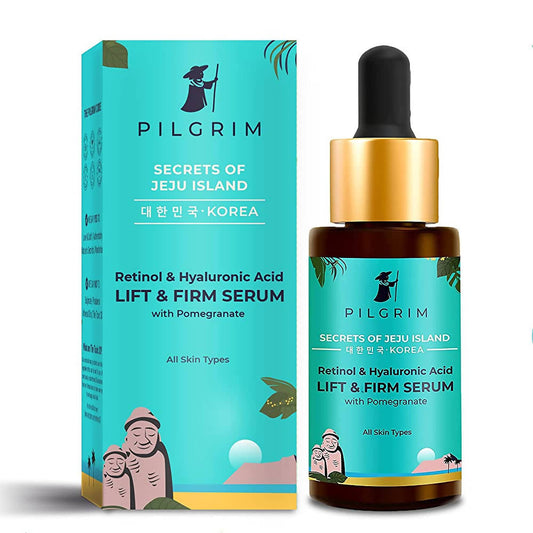 Buy Pilgrim Retinol & Hyaluronic Acid Lift & Firm Serum from DrMediCart, Ship from India to USA