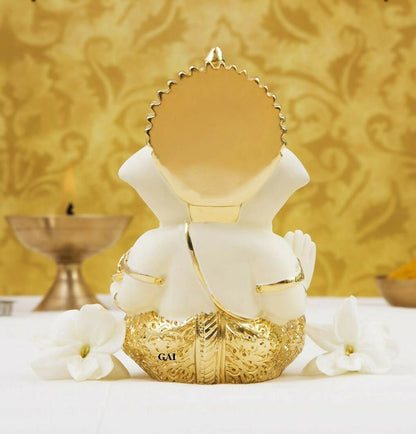 Gold Art India Ceramic Ganesh Idol