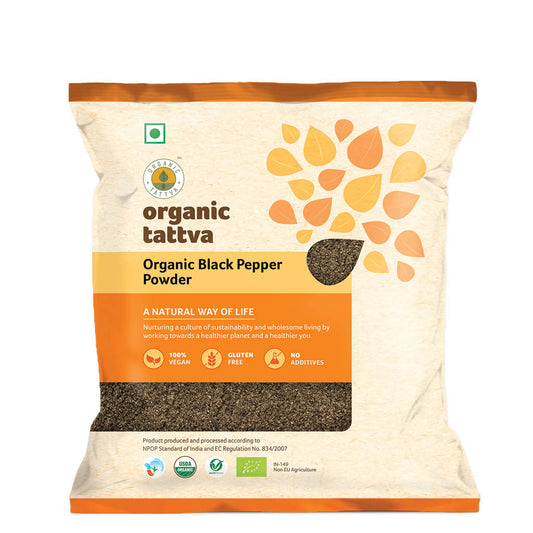 Buy Organic Tattva Black Pepper Powder from DrMediCart, Ship from India to USA