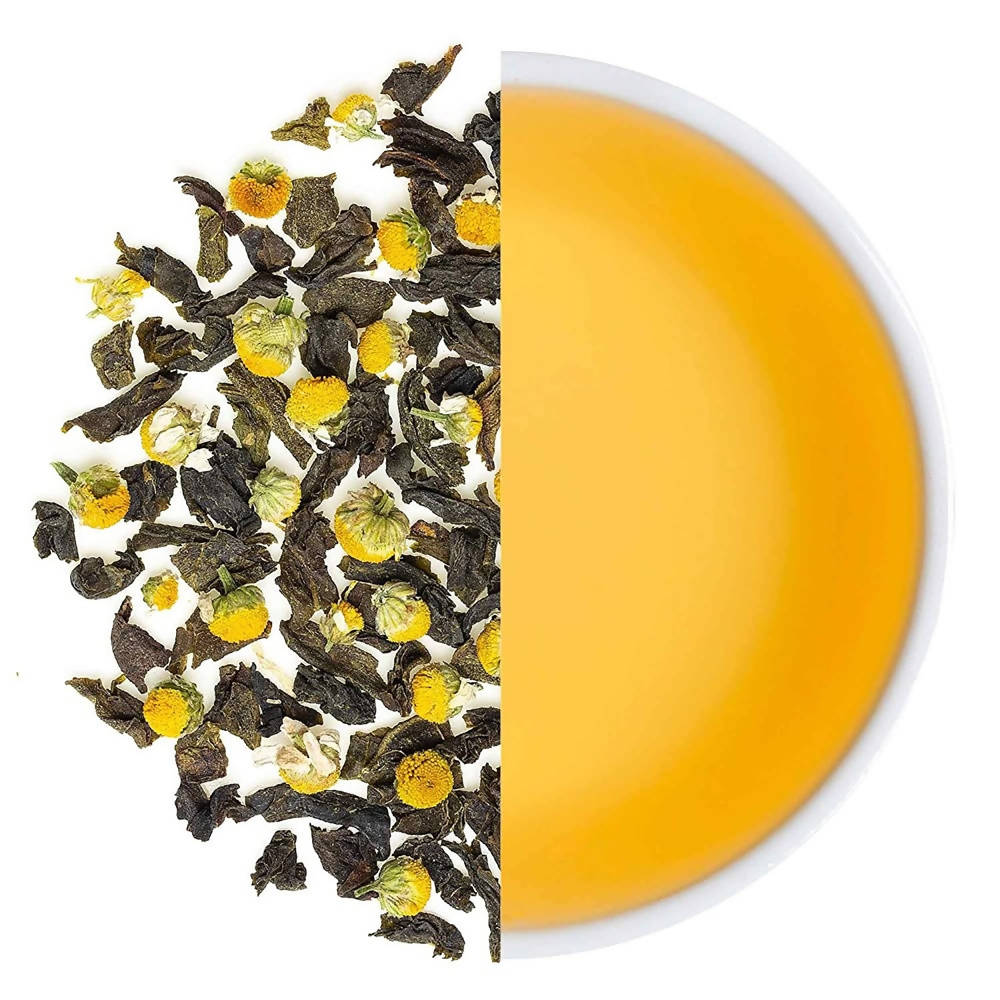 Teabox Organic Chamomile Green Tea Loose Leaves - Drmedicart