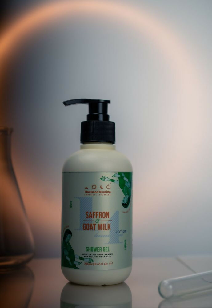 The Good Routine Goat Milk & Saffron Sulphate -Free Shower Gel