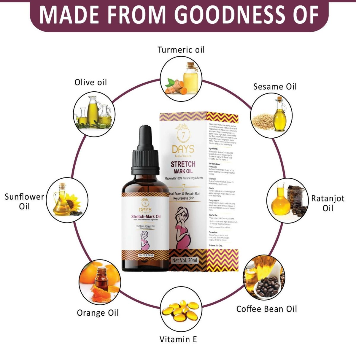 7 Days Stretch Mark Oil
