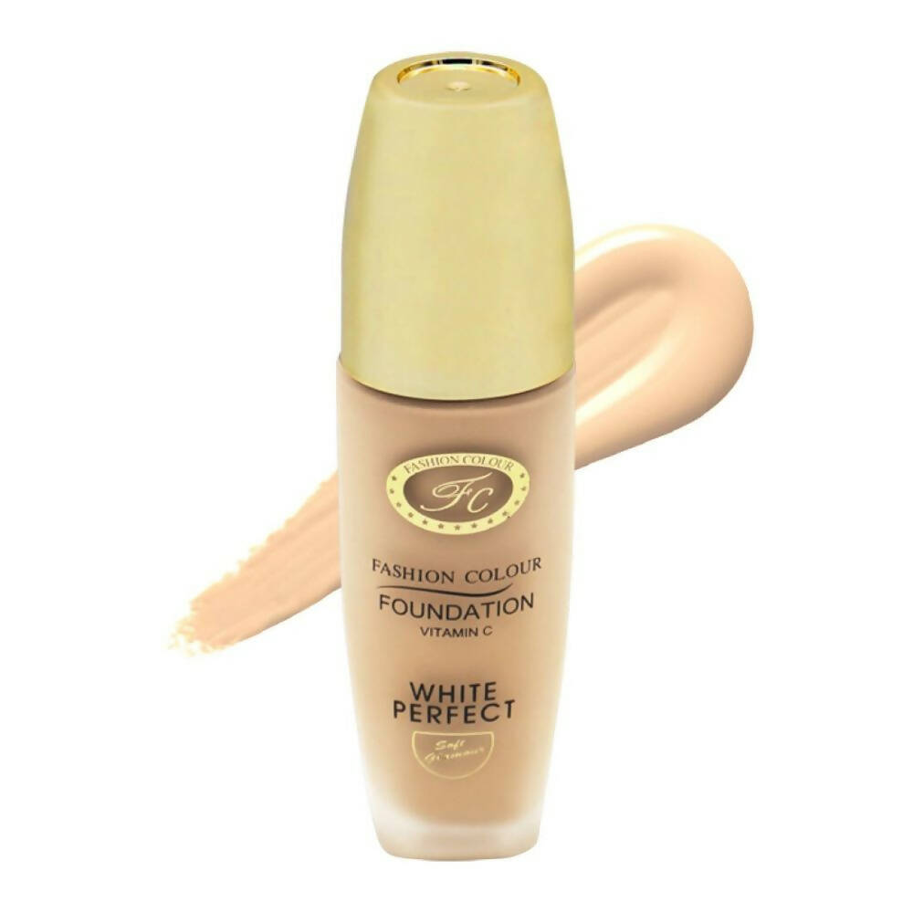 Fashion Colour White Perfect Vitamin C Foundation-01 Pearl White (Fair Skin Tone)
