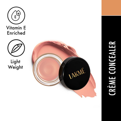 Lakme Unreal Cover Creme Concealer Lightweight & Hydrating - Ivory