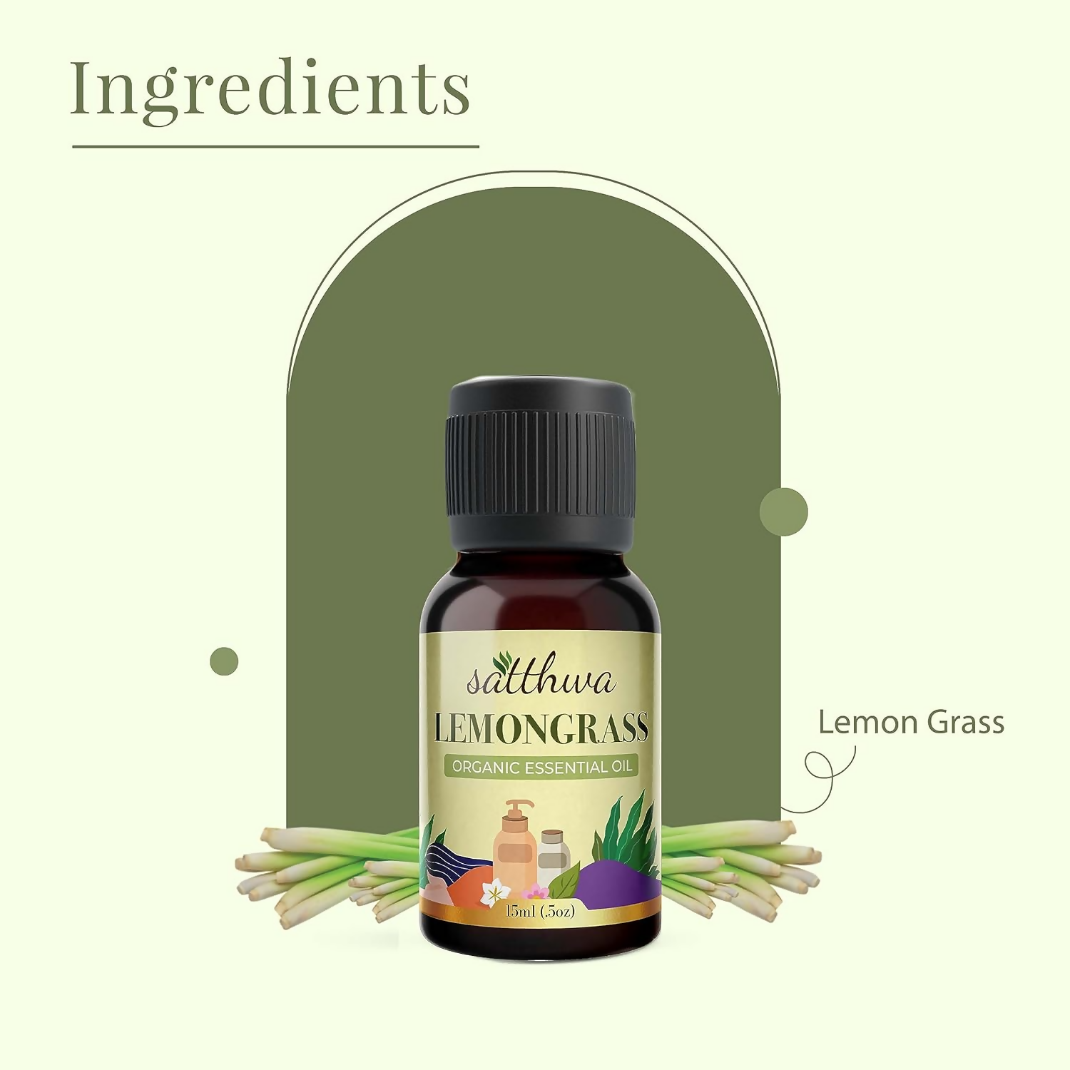 Satthwa Organic Lemongrass Essential Oil