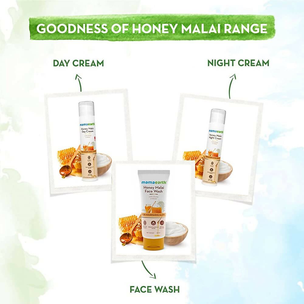 Mamaearth Honey Malai Day Cream for Nourishing Glow - Drmedicart