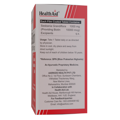 HealthAid Biotin 10000 mcg Tablets