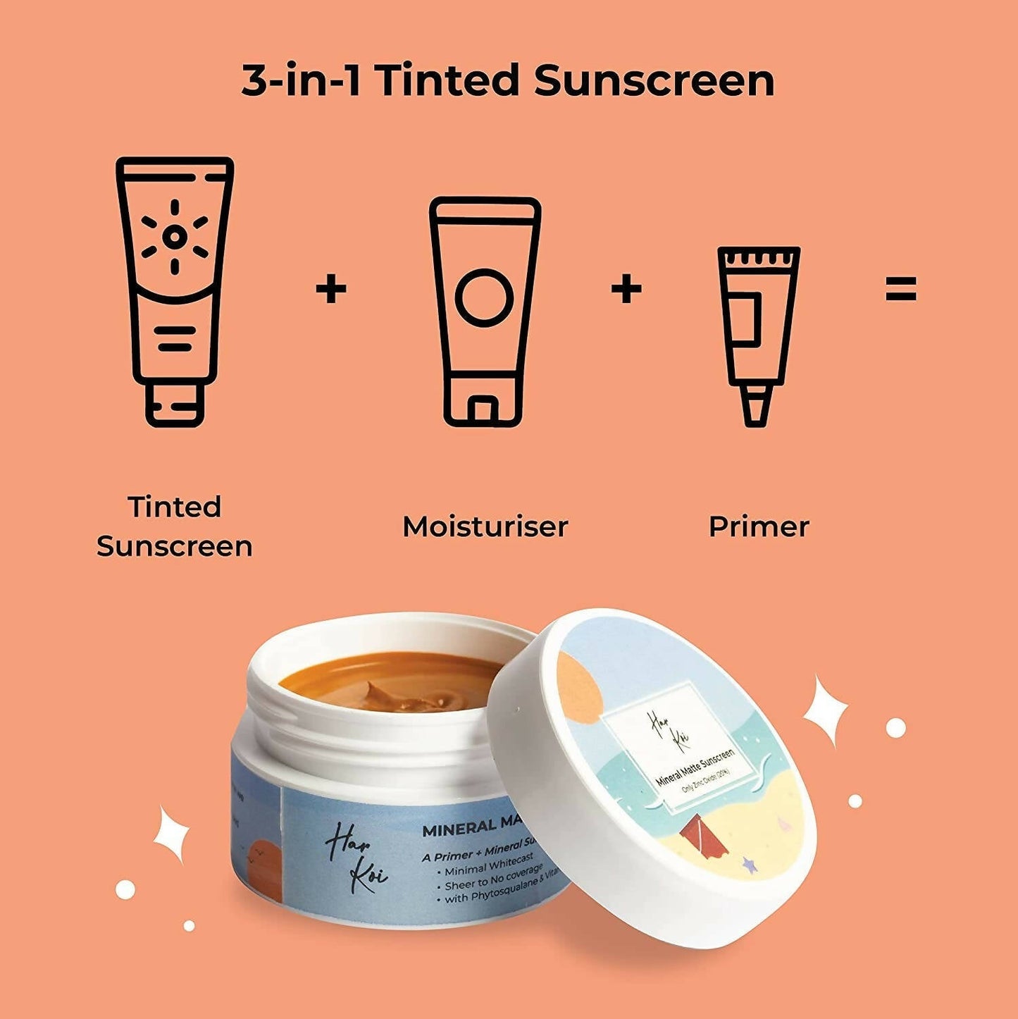 The Harkoi Mineral Matte Sunscreen - SPF 35 - Shade #1 - Drmedicart
