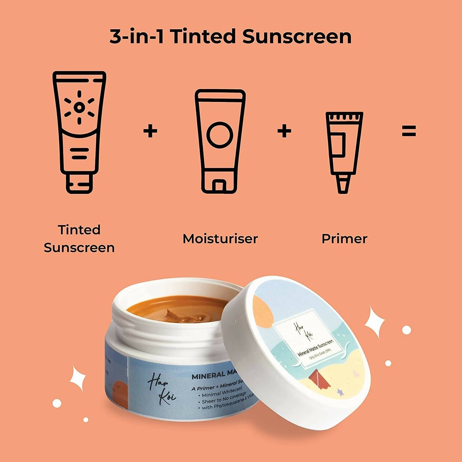 The Harkoi Mineral Matte Sunscreen - SPF 35 - Shade #1 - Drmedicart