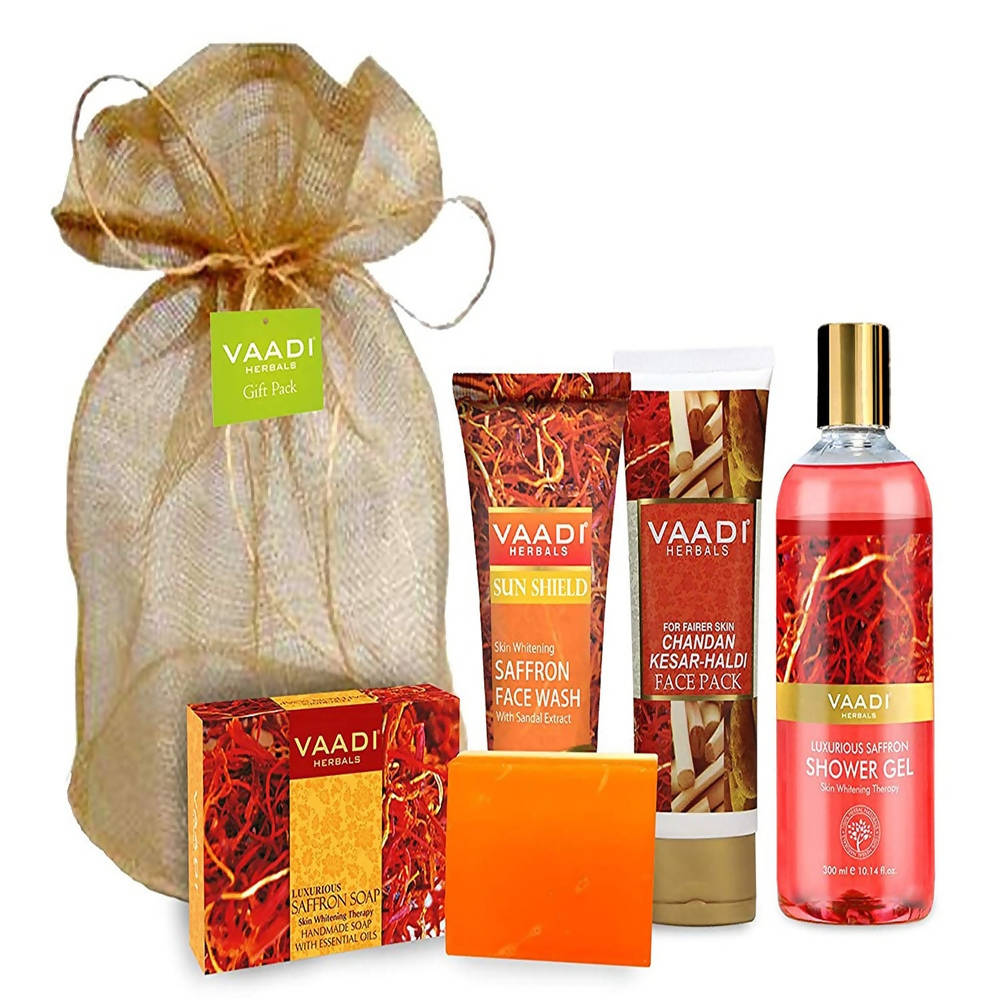 Buy Vaadi Herbals Luxurious Saffron Skin Whitening Set from DrMediCart, Ship from India to USA