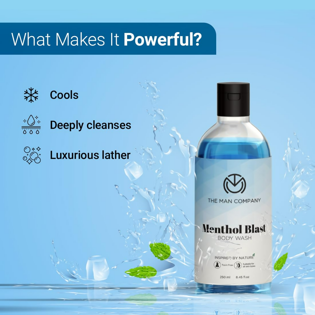 The Man Company Menthol Blast Perfumed Body Wash