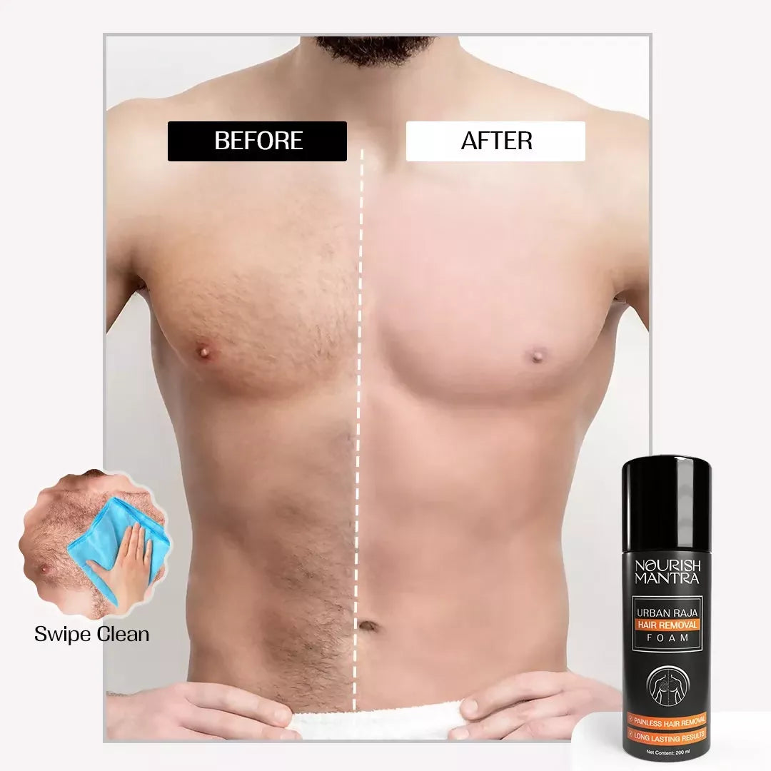 Nourish Mantra Urban Raja Hair Removal Foam with Shea Butter For Painless Hair Removal