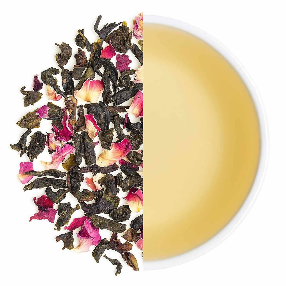 Teabox Organic Rose Green Tea Loose Leaves - Drmedicart
