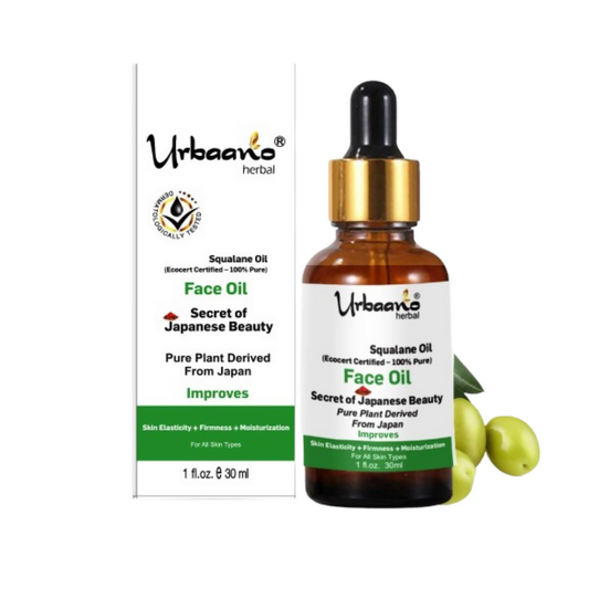 Urbaano Herbal Olive Squalane - 100% Pure Natural Plant-Derived Japanese Oil