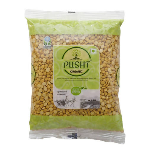 Buy Pusht Organic Chana Dal (Split Bengal Gram Dal) from DrMediCart, Ship from India to USA