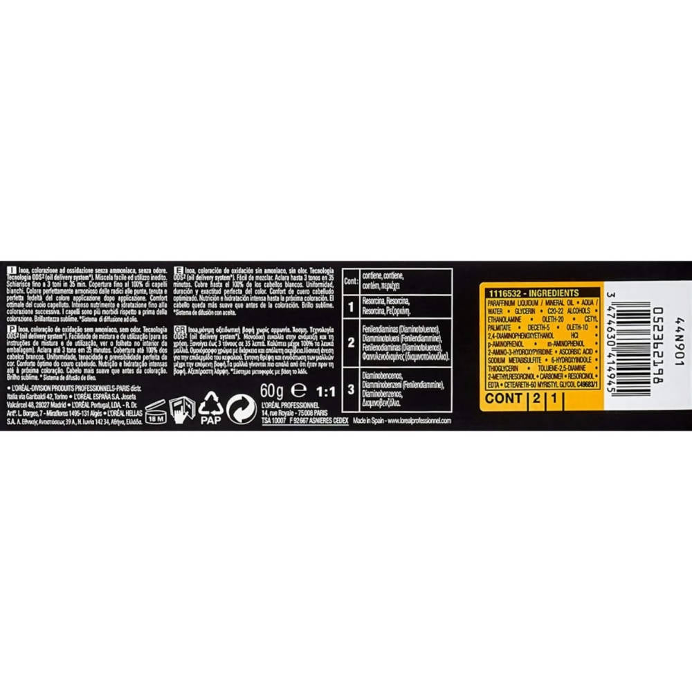 L'Oreal Paris Professional Inoa 6.3 Hair Color - DrMediCart