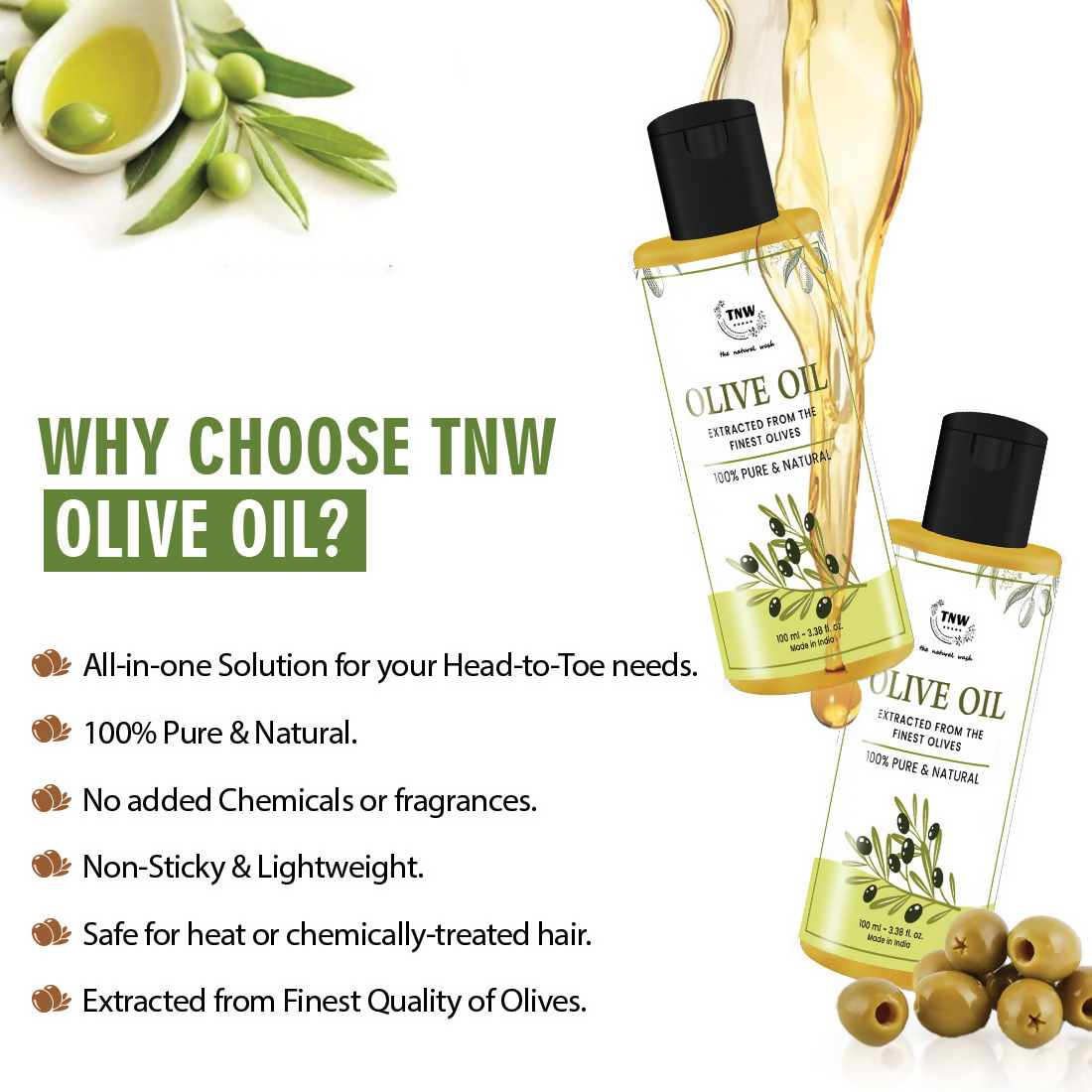 The Natural Wash Olive Oil Non-Sticky & Lightweight