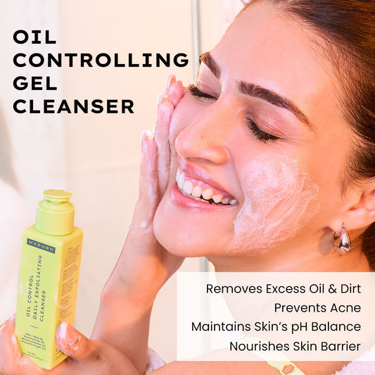 Buy Hyphen By Kriti Sanon Oil Control Daily Exfoliating Cleanser, 2% AHA + BHA Salicylic Acid Face Wash for Oily Skin & Acne from DrMediCart, Ship from India to USA