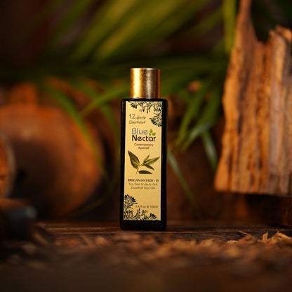 Blue Nectar Briganantadi - D Tea Tree Scalp & Anti Dandruff Hair Oil - DrMediCart