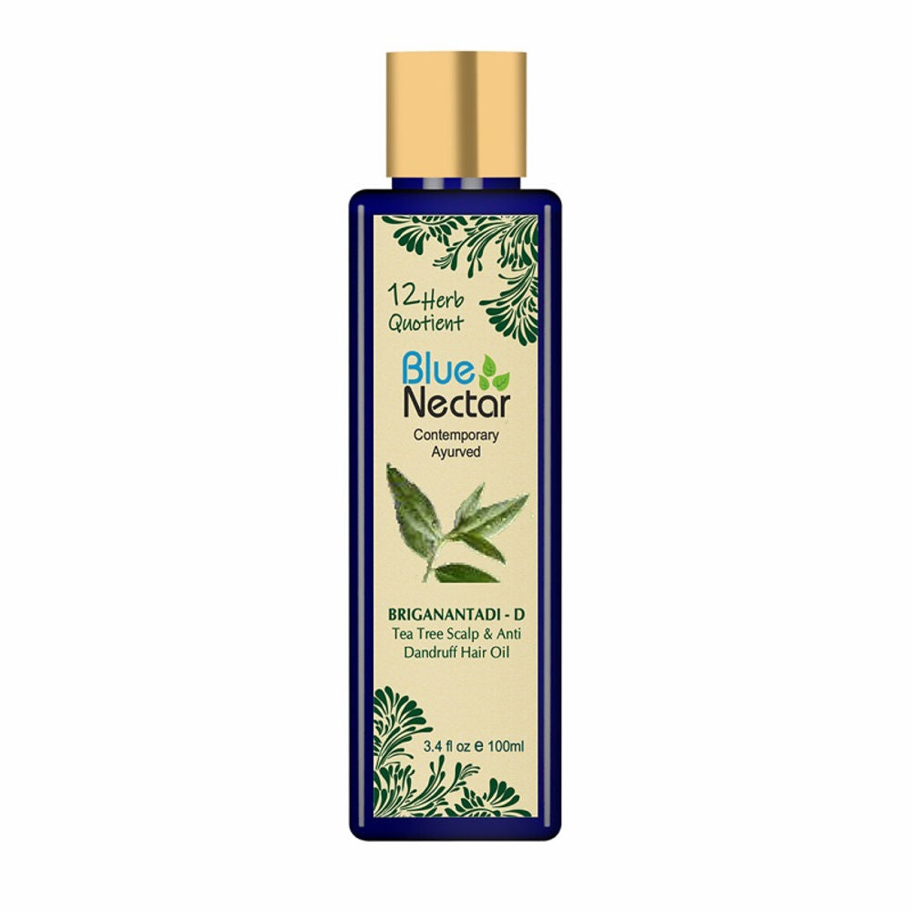 Blue Nectar Briganantadi - D Tea Tree Scalp & Anti Dandruff Hair Oil - DrMediCart