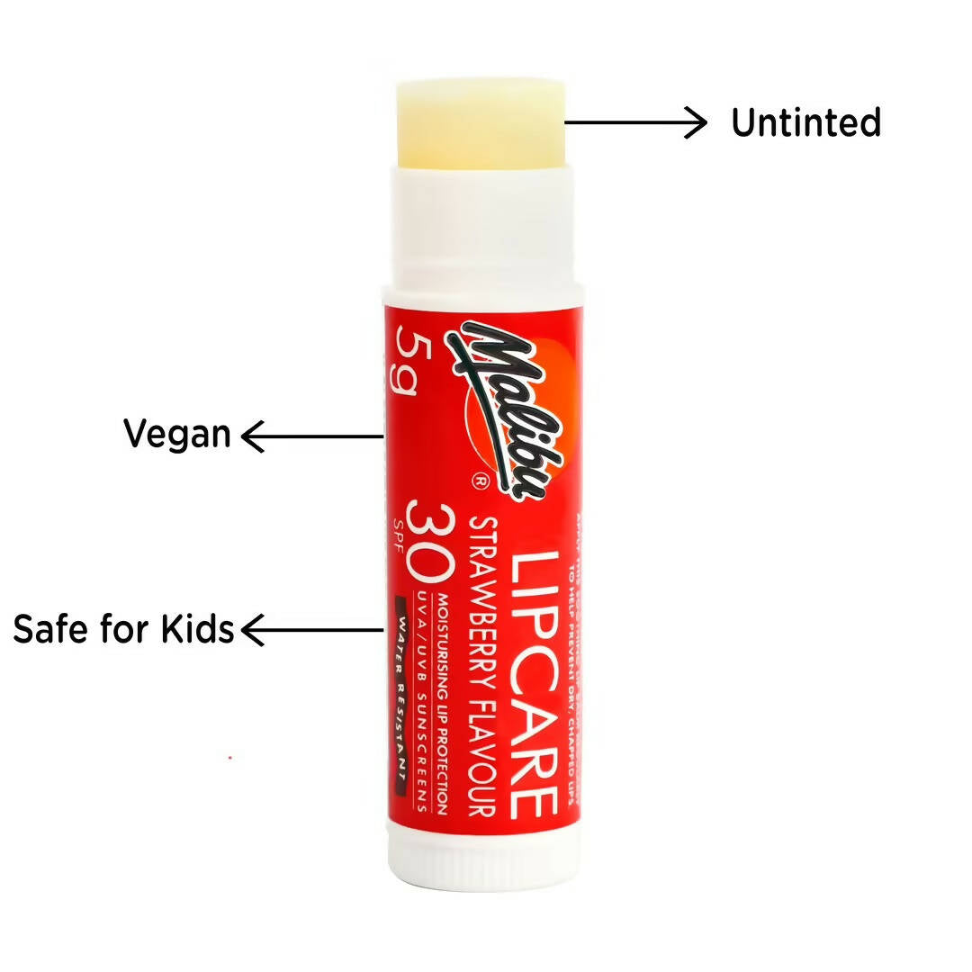 Malibu Strawberry Lip Balm SPF 30 Vegan