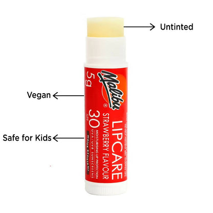 Malibu Strawberry Lip Balm SPF 30 Vegan